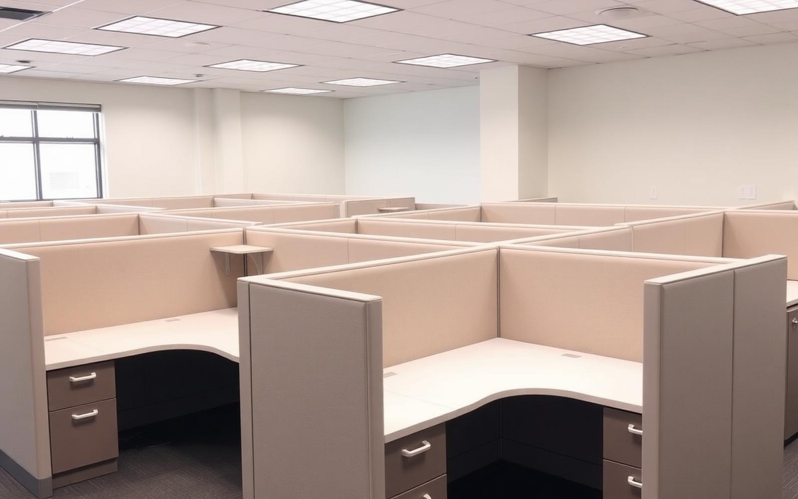 Refurbished Office Furniture at KorpTech's Stockton warehouse